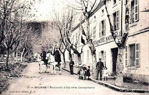 1017- Miliana - Boulevard d'Isly et la Gendarmerie